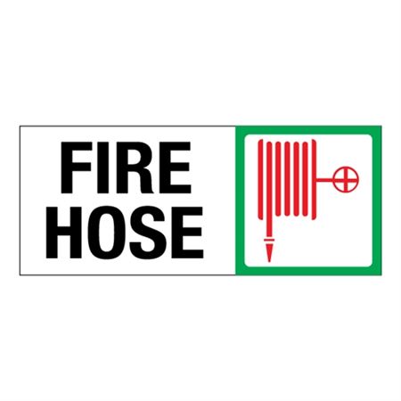 Fire Hose (Graphic) 7" x 17" Sign